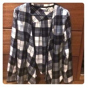 Volcom Sweater - Black & White Plaid